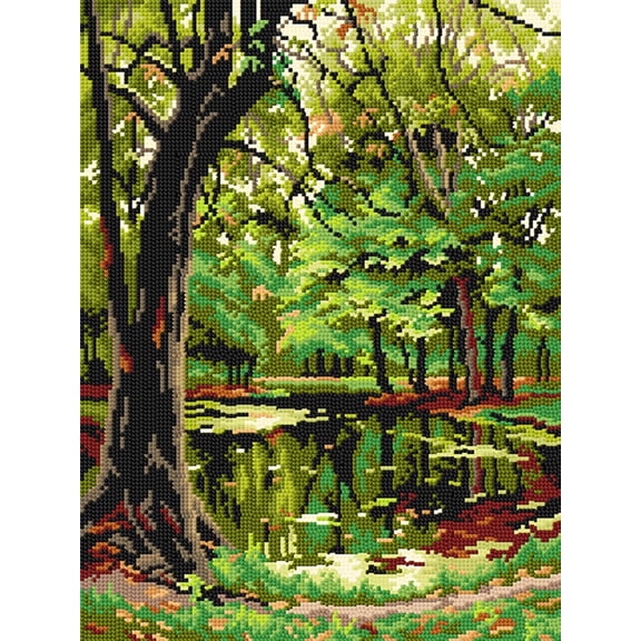 Needlepoint canvas for halfstitch without yarn Autumn 3562J