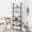 Brown-5 Tier, variant on BoldGear 4 Tier Industrial Wall Mounted Bookshelf,Modern Ladder Bookcase Storage Organizer,Open Display Storage Rack,Plant Flower Shelves Stand,with Metal Frame,for Living Room Kitchen Balcony,Black