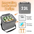thumbnail image 4 of Organizador de Maletero EAROND Plegable con Bolsa Térmica Gris Claro, 4 of 7