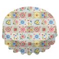 thumbnail image 2 of Pioneer Flower Floral Print Pattern Round Tablecloth 60 X 60 Inch, Wrinkle Resistant Wipeable Table Cloth for Kitchen Dining Picnic Patio Party, 2 of 6