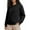 Black, variant on Soft Long Sleeve Crewneck Sweatshirt for Women Lightweight Pullover Yoga Casual Side Slit Sweatshirts Fall Fashion 2025