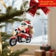 thumbnail image 3 of Christmas Santa Claus Sleigh 2D Acrylic Car Backpack Keychain Pendant Holiday Decorations Ornament Gift for Christmas Tree Party Festival, 3 of 8