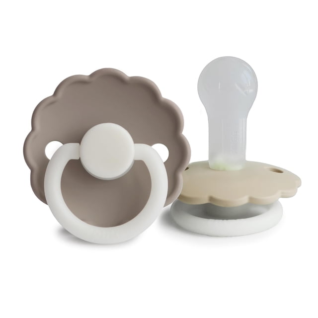 Chupete FRIGG Daisy SilkySoft de silicona libre de BPA para bebés de 6 a 18 meses