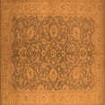 thumbnail image 1 of Ahgly Company Indoor Square Oriental Orange Industrial Area Rugs, 3' Square, 1 of 4