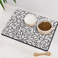 thumbnail image 3 of Boho Retro Floral Pet Feeding Mat-Absorbent Pet Placemat for Food and Water Bowl, with Waterproof Rubber Backing, Quick Dry Water Dispenser Mat for Dog and Cat (16"x24"), 3 of 7