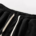 thumbnail image 6 of Men's Hiking Cargo Shorts Quick Dry Lightweight Elastic Waist Drawstring Travel Shorts with Multi Large Pockets for Fishing Camping Golf Black S, 6 of 9