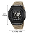 thumbnail image 3 of Reloj digital multifuncional resistente al agua: práctico reloj de pulsera electrónico para uso diario informal con alarma, cronómetro y calendario., 3 of 6