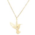thumbnail image 1 of Cadena de clavícula colgante de colibrí brillar de acero inoxidable 1 pieza, 1 of 3