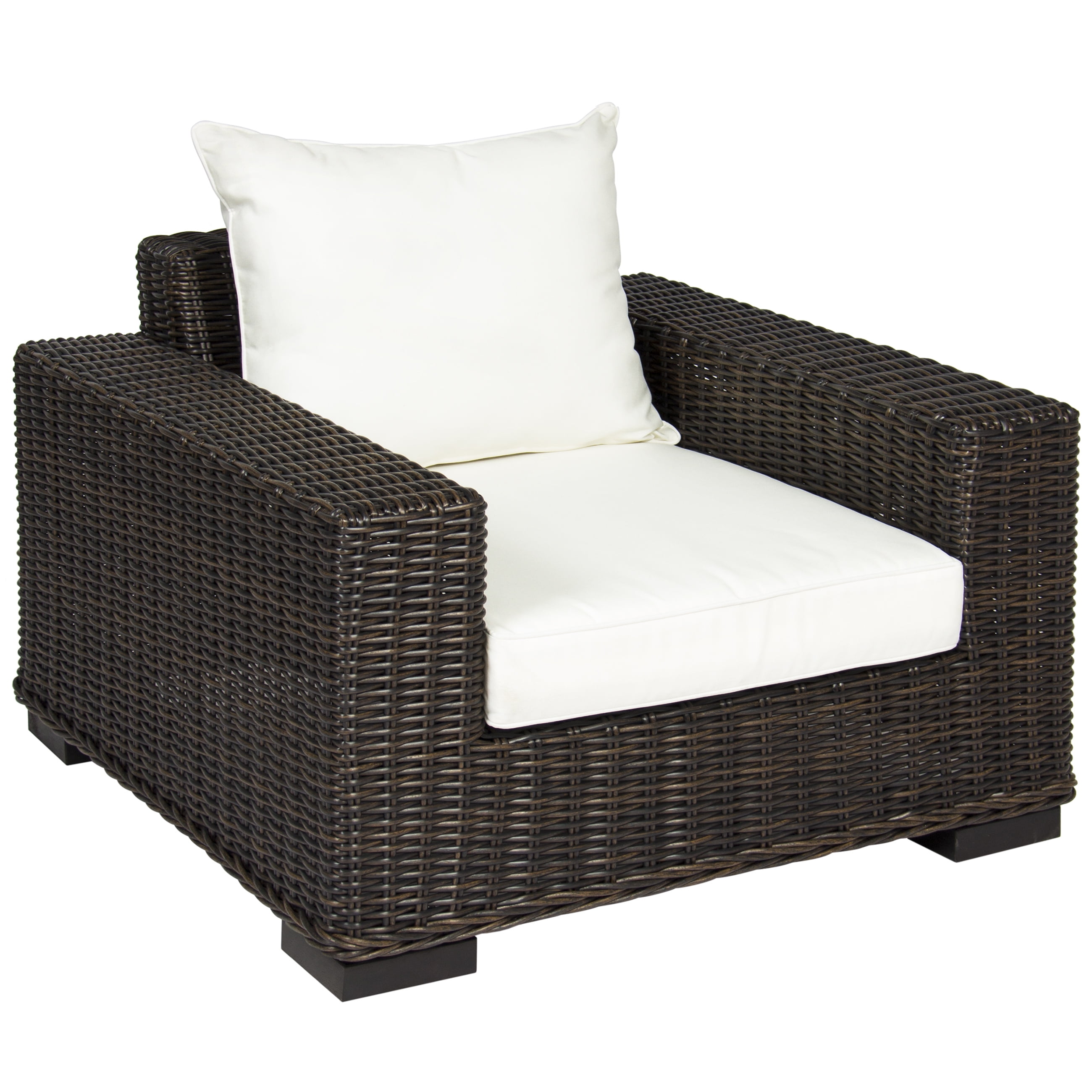 Best Choice Products Oversized Outdoor Patio Wicker Club Arm Chair w