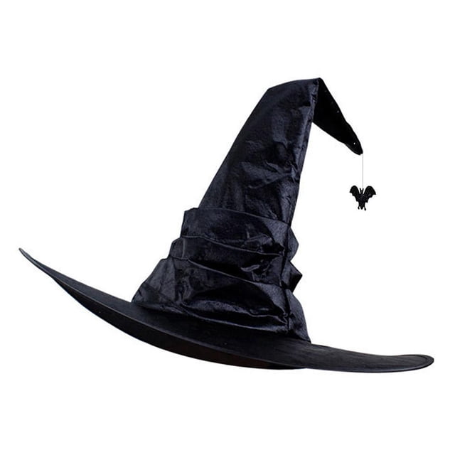CAIROYAR Sombrero de bruja de Halloween, disfraz de mago para hombres y mujeres, cosplay * Araña colgante