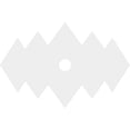 thumbnail image 4 of 32"W x 21 3/8"H x 3"ID x 10"C x 1"P Zoe Architectural Grade PVC Contemporary Ceiling Medallion, 4 of 11