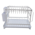 thumbnail image 4 of Escurridor De Platos Trastes Cubiertos De Doble Nivel/altura Blanco, 4 of 5