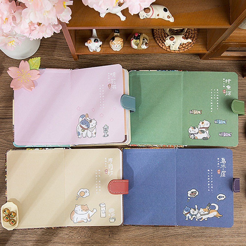 Kawaii Journal Notebook, Sushi Journal, Cute Cat Journal Notebook, Japanese Cute Kawaii Journal