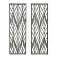 thumbnail image 3 of Madison Park Florian Décoration Murale Moderne en Bois 2 Pcs Finition Grise, 3 of 8