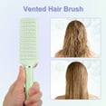 thumbnail image 5 of Unique Bargains 1Pc Hair Brush Detangling Brush for Women and Men Hair Brush Green, 5 of 7