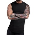 thumbnail image 3 of Camiseta sin mangas para hombre, camiseta sin mangas ajustada para hombre, camisetas deportivas sin mangas para hombre, camiseta sin mangas con cuello redondo para hombre, instalación sencilla, 3 of 4