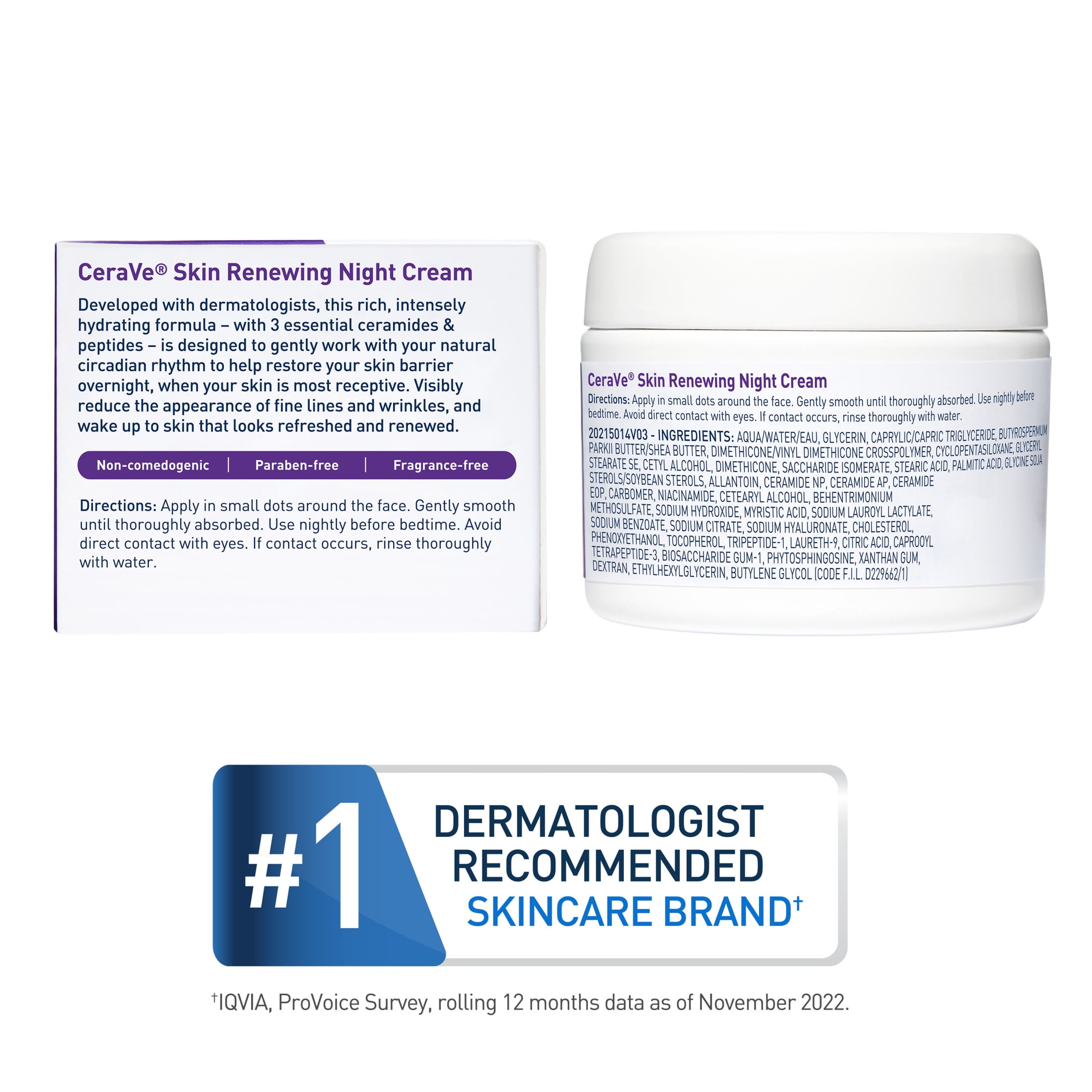 CeraVe Skin Renewing Night Cream 1.7 oz (Pack of 2