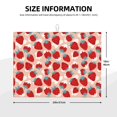thumbnail image 2 of Fuzoiu Red Strawberry Print Absorbent, Reversible Microfiber Dish Drying Mat for Kitchen, Dish Drying Pad for Dishes, Utensils, Pots and Pans, Extra Large 18 Inch x 24 Inch, 2 of 7