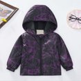 thumbnail image 5 of RTKFRFLM Kids Windbreaker Jacket Long Sleeve Lightweight Hooded Floral Printed Versatile Casual Everyday Coat 2-7Y, 5 of 7