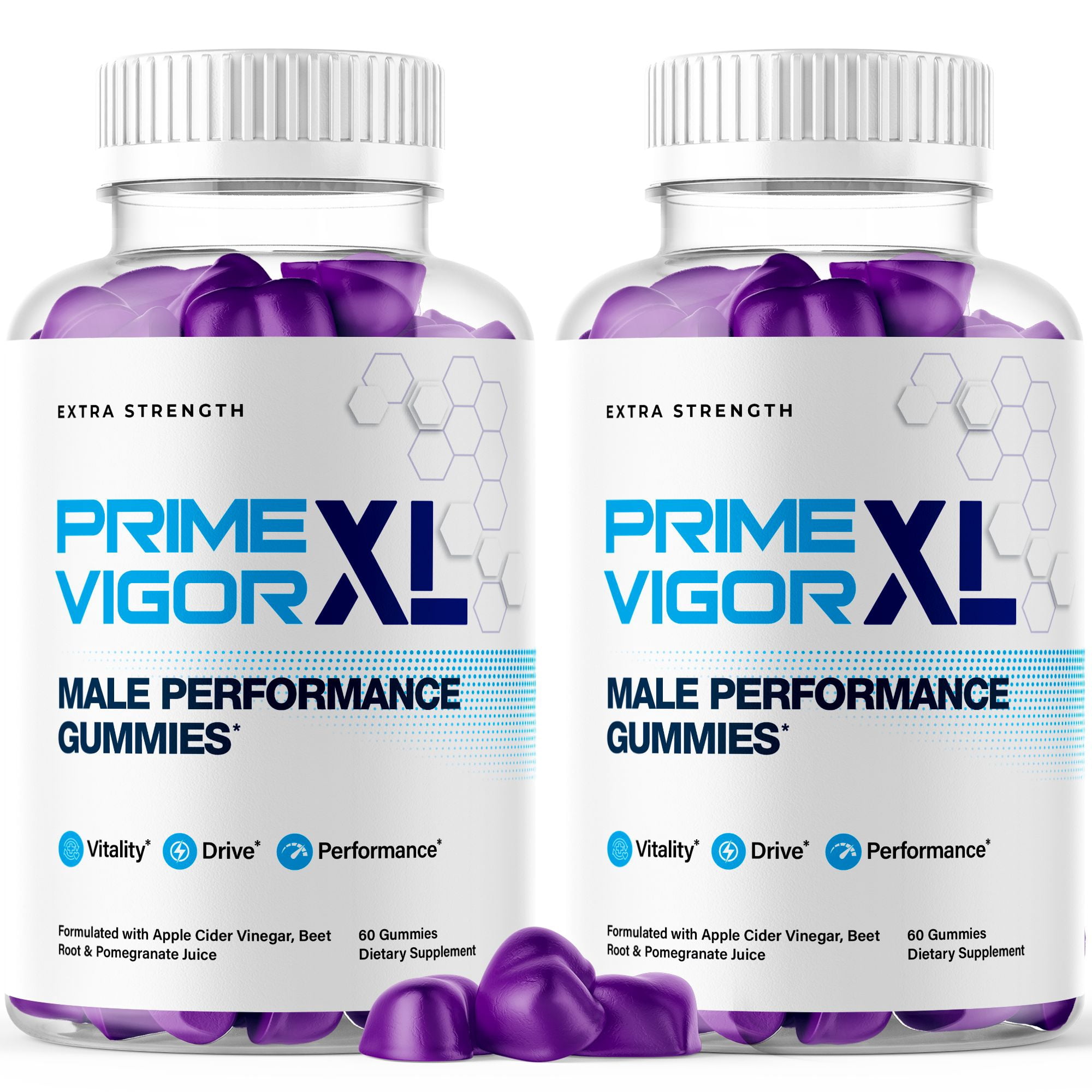Prime Vigor XL Male Gummies Advanced Formula All Natural Vitamin Supplement PrimeVigor XL (2 Pack)