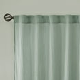 thumbnail image 4 of Madison Park Harper 2-Piece Solid Crushed Curtain Panel Pair in Aqua, 42"x84", 4 of 6