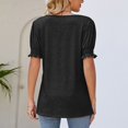 thumbnail image 7 of Tshirt Women Women's Casual, Fashionable And Sexy Solid Color Comfortable And Breathable V-neck Top, 7 of 7