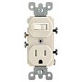 thumbnail image 1 of Leviton Mfg R56-T5225-0TS Interrupteur à Bascule Amande 15 Ampères & Combinaison Réceptacle, 1 of 3