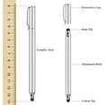 thumbnail image 2 of Touch Screen Pen Stylus for Lenovo Tab P12 Pro, Tab P12 - Fiber Tip Aluminum Lightweight Silver Color, 2 of 6
