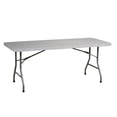 thumbnail image 1 of Scranton & Co 6' Resin Multi Purpose Table in Light Gray, 1 of 4