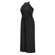 thumbnail image 4 of VISgogo Traje de una pieza para mujer, mono de pierna ancha plisado con vendaje en la cintura sin mangas en color sólido VISgogo moda, 4 of 6