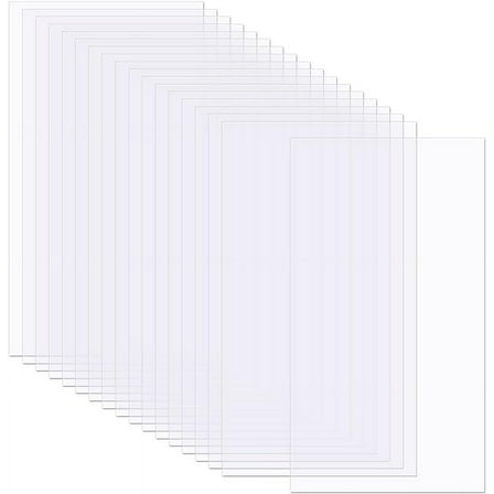 50 sheet PET Plastic Sheets Rectangle Clear 280x216x0.12mm