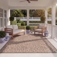 thumbnail image 3 of SAFAVIEH Courtyard Alina Dotted Indoor/Outdoor Area Rug Dark Beige/Beige, 5'3" x 7'7", 3 of 11