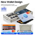 thumbnail image 6 of Oupeigar For Galaxy Z Fold 6 With RFID Blocking,Wallet Card Holder&Slide Camera Cover&Hinge Protection&Screen Protector Shockproof Phone Case-Titanium, 6 of 8