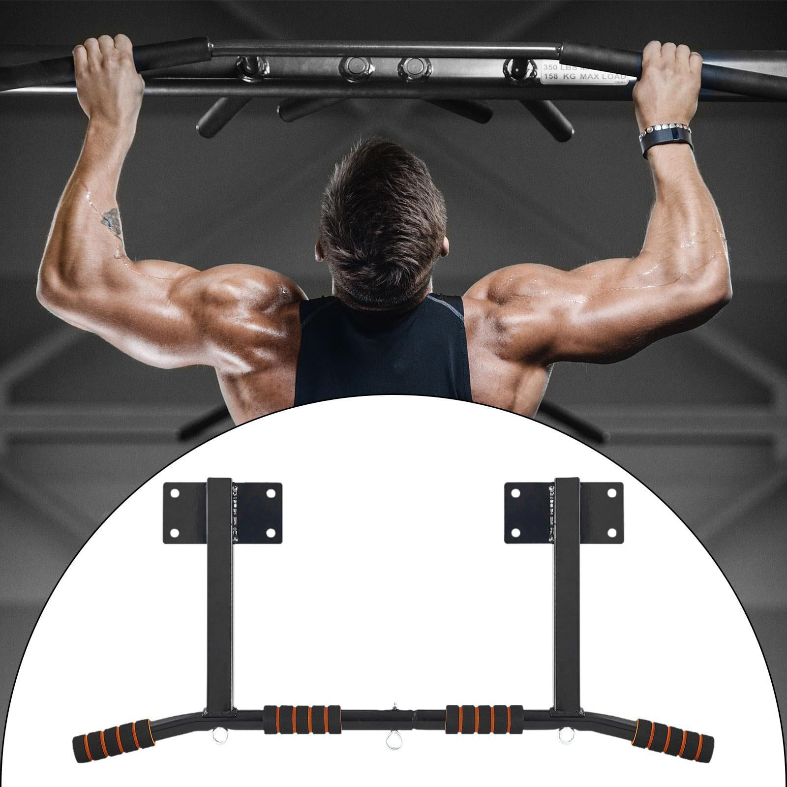 Dualoai Pull-up Device Frame Bar Multipurpose Easy Installation Fixed Fitness Single Black