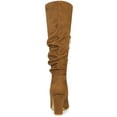 thumbnail image 2 of BLISSFUL STEP Valentine's Women's Boots Pointed Toe Block Heel Knee High Boots Brown 5.5, 2 of 7