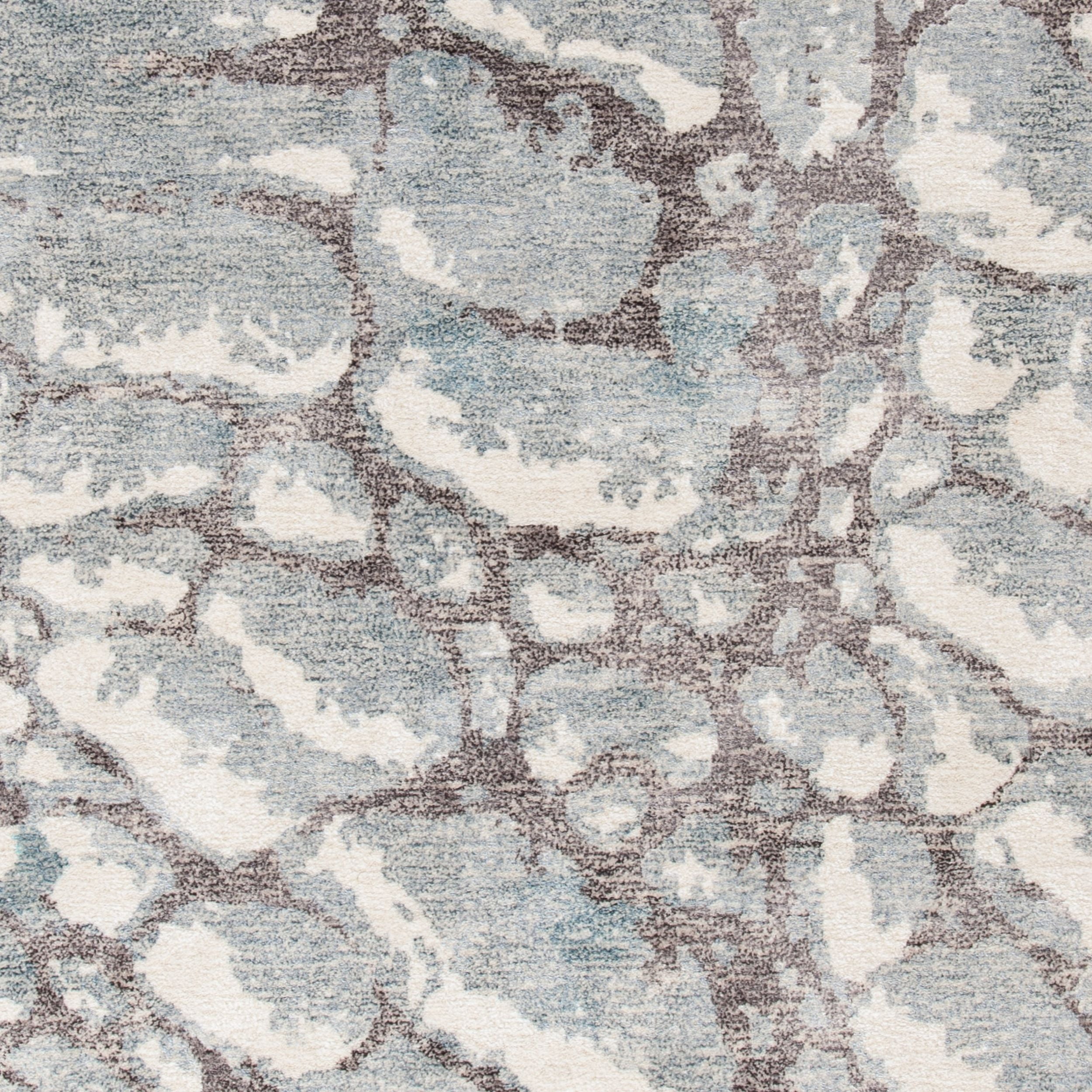 SAFAVIEH Restoration Vintage Conway Abstract Distressed Runner Rug, Grey/Ivory, 2'3" x 8'