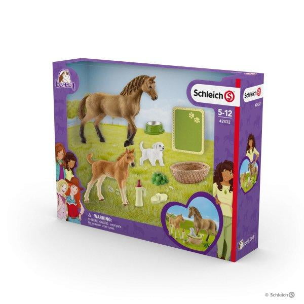 Plastic Figure Horse Club 42432 SCHLEICH Horse Club Sarah’s Baby animal care