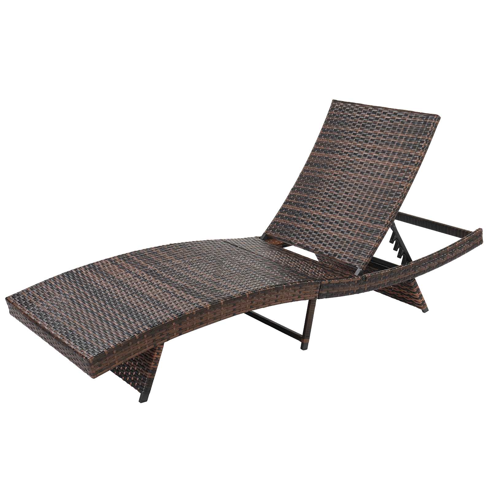 iTopRoad Products Aluminum Adjustable Chaise Lounge Chair with Cushion - image 2 of 6
