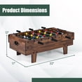 thumbnail image 3 of Costway 4 in 1 Multi Game Table with Stackable Tabletops of Billiards, Air Hockey, Foosball Natural, 3 of 10
