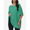 thumbnail image 4 of Women's Plus Size T Shirts Oversized Tees Summer Half Sleeve Crew Neck Tunic Tops, 4 of 6
