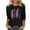 A-Black, variant on GERsome Womens American Flag T Shirts 4th of July Patriotic 3/4 Sleeve Shirts Veteran Crewneck Shirt Stars Stripes Tops S-3XL