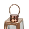 thumbnail image 5 of Noble House Peregrine Modern Stainless Steel Lantern Set in Rose Gold, 5 of 13