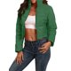 thumbnail image 3 of VISgogo, chaqueta corta para mujer, chaquetas de plumón de Color sólido a la moda, abrigo acolchado recortado, abrigo cálido de invierno VISgogo moda, 3 of 6