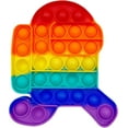 thumbnail image 6 of 6 Pack Push Pop Fidget Toy - Push Pop Bubble Anti Anxiety Sensory Toy - Bubble Pop Stress Reliever - Durable & Washable Soft Silicone Squeeze Fidget Toy - Perfect for Adults & Kids, 6 of 14