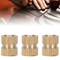 thumbnail image 3 of 100PCS Brass Knurled Nuts Threaded Heat Embedment Nut Inserts Embedment Nut For 3D Printing Project, 3 of 8