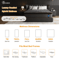 thumbnail image 5 of Garaneeds 12 inch Queen size Mattress in a Box,Memory Foam Cradles your Sleep,Pocket Spring and CertiPUR-US, Pressure Relief & Motion Isolation, 5 of 7