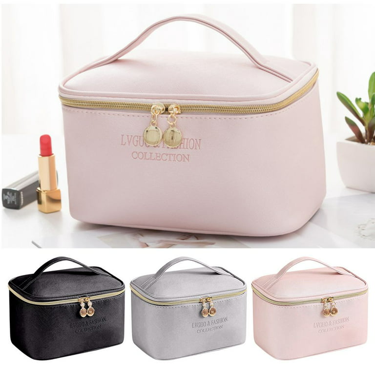 50pcs Wholesale Makeup Bag Custom PU Cosmetic Organizer travel Toiletry  Storage Pouch Bulk Item Resell Goods Accessory Supply