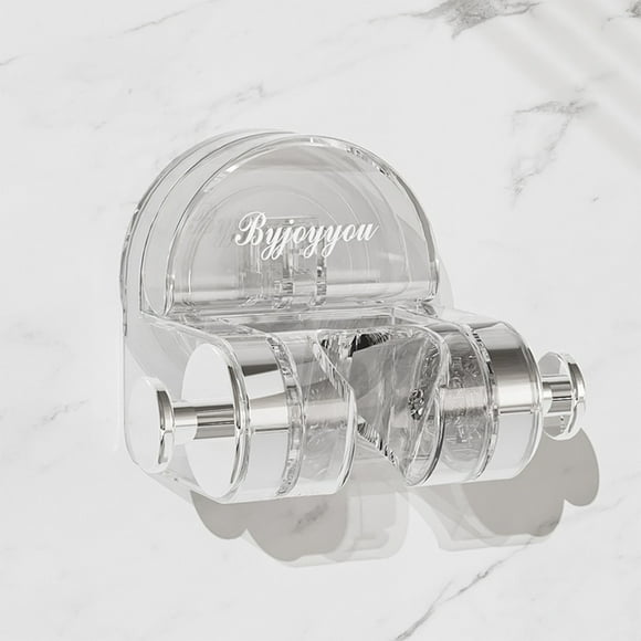 Soporte de ducha con ventosa y gancho ajustable | Soporte universal para pared de baño | Admite cabezal de ducha, esponja vegetal, toalla y accesorios | Adhesivo resistente para azulejos y vidrio