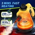 thumbnail image 4 of Handheld Steam cleaner,1200W Multi-Surface Steamer, 11 PCS Accessory & Safety Lock, Large Capacity Natural Surface Steam for Cleaning, Multipurpose Steam Cleaner for Home, Car, Bathroom, Grease, 4 of 8