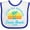 White and Royal, variant on Inktastic Summer Enjoy the Sunshine Cocoa Beach Florida in Blue Boys or Girls Baby Bib